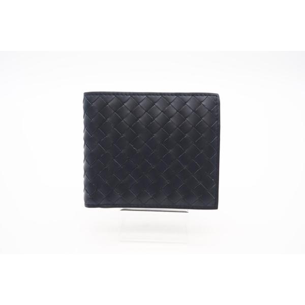 ★３日以内返品可★ BOTTEGA VENETA ボッテガ ヴェネタ 743211 イントレチャート コンパクトウォレット ブラック 財布 ☆3日以内返品可☆ BOTTEGA VENETA ボッテガ ヴェネタ 743211 イントレ