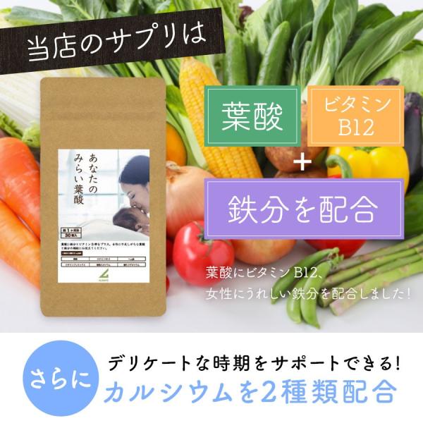 葉酸 サプリ 妊活 鉄分 ビタミンb12 妊娠中 授乳中 あなたのみらい葉酸 30粒 1袋 1ヶ月 セール Sale 食品 1000円 ぽっきり 女性 男性 ポイント消化 Buyee Buyee 日本の通販商品 オークションの代理入札 代理購入