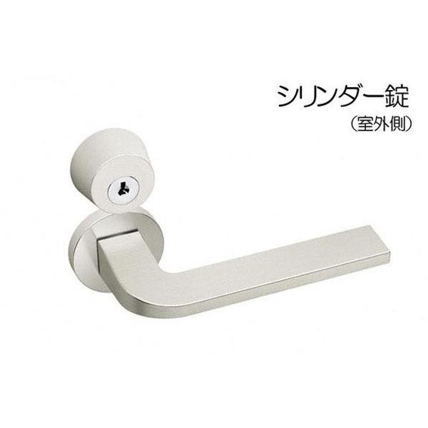 Shibutani(シブタニ)  レバー No.36 丸座 SN(サテンニッケル) シリンダー錠 (BS50) ILS36C-1SN  【メーカー直送商品】