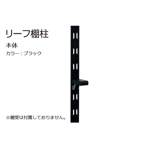 60本入 SPG リーフ棚柱 本体 ブラック (LA-303) 1820mm : 建築