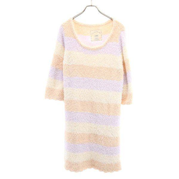 ジェラートピケ ボーダー ワンピース ピンク パープル Gelato Pique ルームウェア もこもこ レディース 古着 0725 Ay Nag 631 Wht Big 2nd 通販 Yahoo ショッピング
