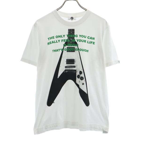 グッドイナフ ギター プリント 半袖 Tシャツ M 白 Goodenough メンズ 古着 1006 メール便可 Bobr Fre 16 Mts Big 2nd 通販 Yahoo ショッピング