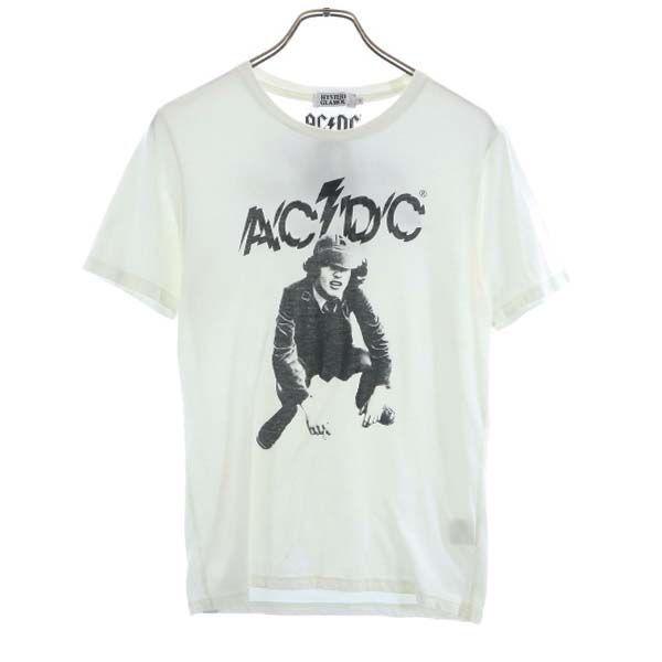 ヒステリックグラマー Ac Dc プリント 半袖 Tシャツ S 白 Hysteric Glamour メンズ 古着 1006 メール便可 Bobr Fre Mts Big 2nd 通販 Yahoo ショッピング