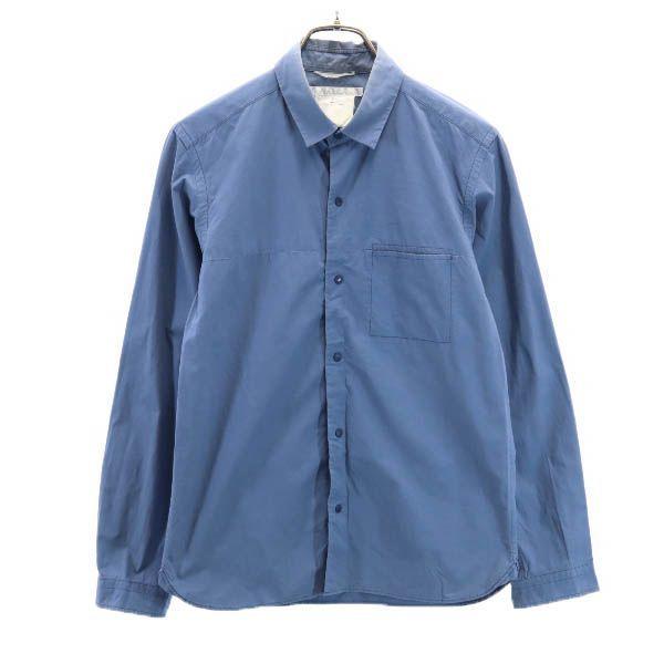 ヤエカ 日本製 長袖 シャツ 1 ブルー系 Yaeca メンズ 古着 2301 メール便可 Bobr Fre Mls Big 2nd 通販 Yahoo ショッピング