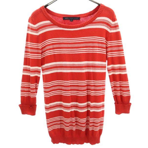 マークバイマークジェイコブス ボーダー ニット S レッド系 MARC BY