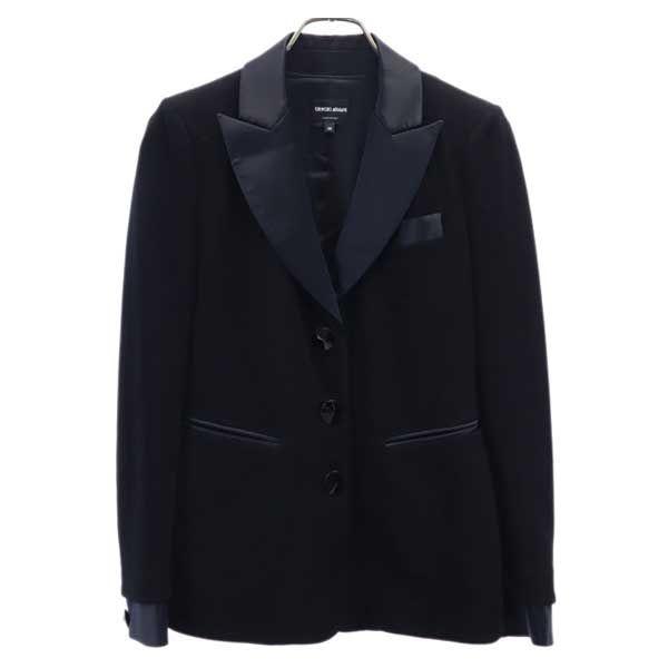 ジョルジオアルマーニ ジャケット 38 黒 GIORGIO ARMANI イタリア製