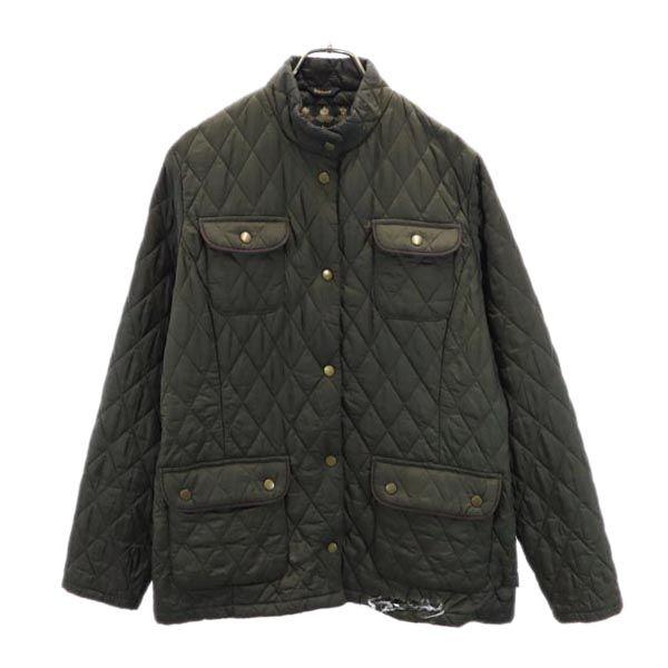 バブアー ハイネック キルティングジャケット 18 カーキ Barbour