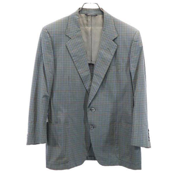ランバン オールド イタリア製 チェック テーラードジャケット 50