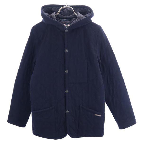 ラベンハム 英国製 キルティングジャケット 40 ネイビー LAVENHAM 中綿