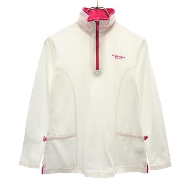 バーバリーゴルフ 三陽商会 日本製 ハーフジップ ゴルフウェア M