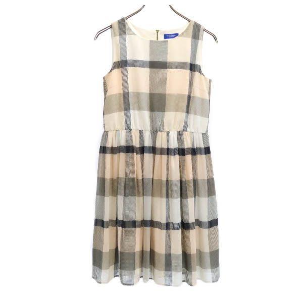 ブルーレーベルクレストブリッジ ノースリーブ チェック ワンピース 38 ピンク系 Blue Label Crestbridge ハーフ丈 レディース 古着 2310 Pd Bobr Nag 6491 Wht Big 2nd 通販 Yahoo ショッピング