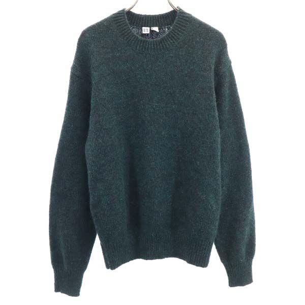 ユニクロユー クルーネック ニット M ダークグリーン Uniqlo U 長袖 セーター メンズ 古着 Bof Fre Mse Big 2nd 通販 Yahoo ショッピング