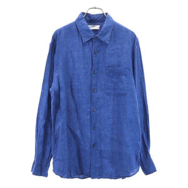 ユニクロ リネン 長袖 シャツ L 青 Uniqlo メンズ 古着 Bof Fre 112 Mls Big 2nd 通販 Yahoo ショッピング