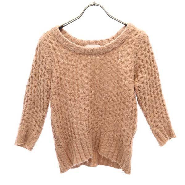 ジルスチュアート 七分袖 ケーブル ニット ブラウン系 Jillstuart セーター レディース 古着 Bof Fre 190 Wse Big 2nd 通販 Yahoo ショッピング