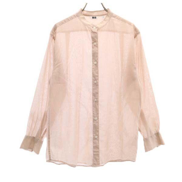ユニクロ シースルー ブラウス S ピンク Uniqlo バンドカラー 長袖シャツ レディース 古着 メール便可 Bof Fre Wls Big 2nd 通販 Yahoo ショッピング
