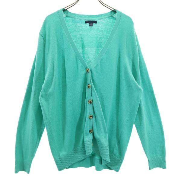 ギャップ Vネック ニット カーディガン Xl グリーン Gap レディース 古着 Bof Fre 134 Wca Big 2nd 通販 Yahoo ショッピング