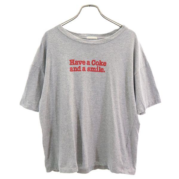 ジーユー コカコーラ 半袖 Tシャツ S グレー Gu Cocacola レディース 古着 メール便可 Bof Fre Wts Big 2nd 通販 Yahoo ショッピング