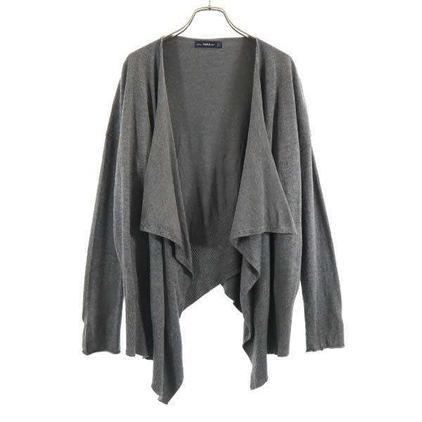 ザラニット ニット カーディガン S グレー Zara Knit 前開き羽織 メンズ 古着 Bof Fre Mca Big 2nd 通販 Yahoo ショッピング