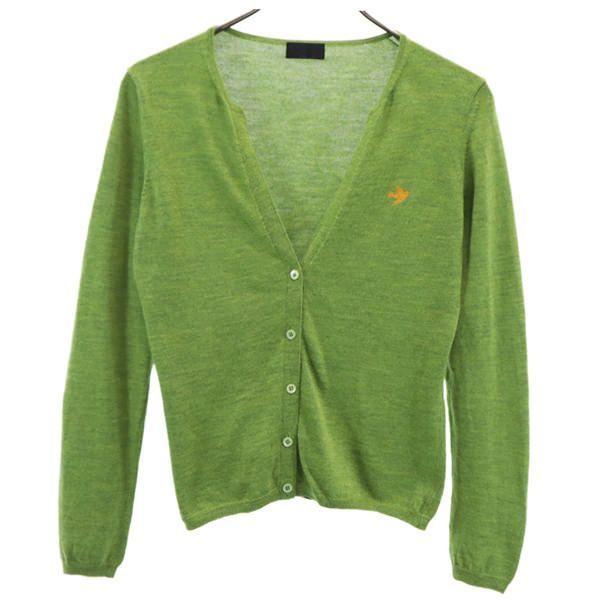ポールスミスブラック ワンポイント刺繍 カーディガン M 緑系 Paul Smith Black 長袖 ウール レディース 古着 1015 Bof Fre 2525 Wca Big 2nd 通販 Yahoo ショッピング