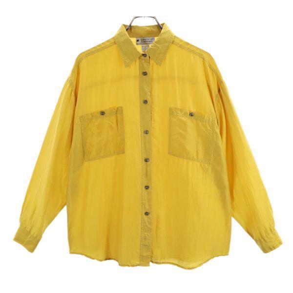 Sophisticates シルク 長袖 ブラウス L マスタード シャツ レディース 古着 メール便可 Bof Fre Wls Big 2nd 通販 Yahoo ショッピング