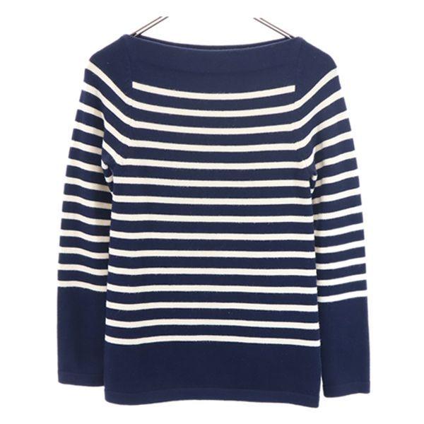 ミラオーウェン ポートネック ボーダー ニット F 紺 白 Mila Owen 長袖 セーター レディース 古着 Bof Fre Wht Big 2nd 通販 Yahoo ショッピング