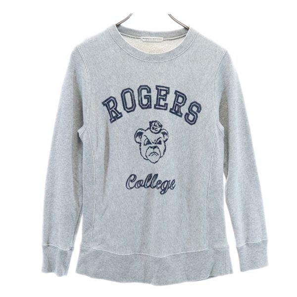 ロデオクラウンズ フロッキープリント スウェット S グレー Rodeo Crowns トレーナー レディース 古着 2211 Bof Fre Wtr Big 2nd 通販 Yahoo ショッピング