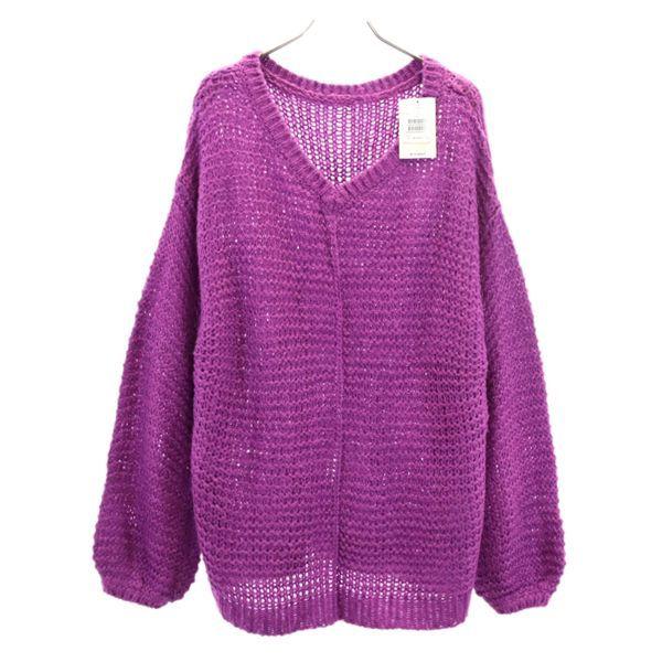 未使用 ダブルクローゼット ローゲージ ニット パープル W Closet 長袖 セーター レディース 古着 2212 Bof Fre Wse Big 2nd 通販 Yahoo ショッピング