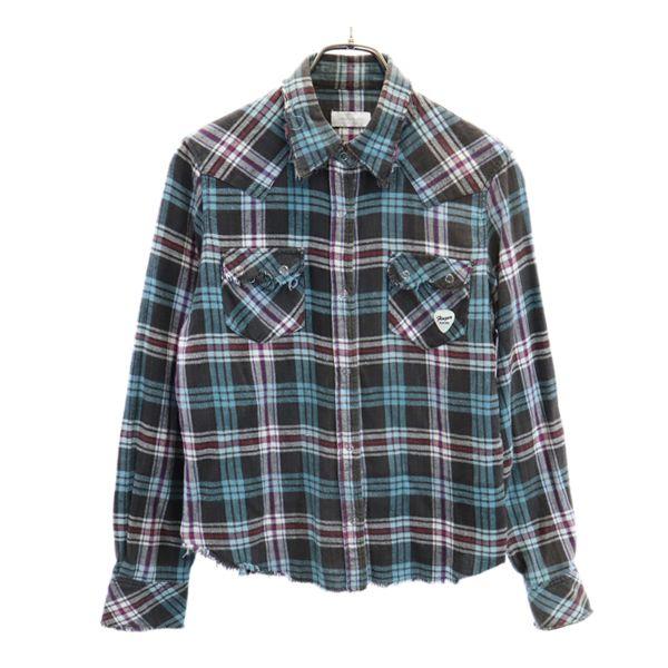 ワールドワイドラブ チェック 長袖 ウエスタンシャツ 1 World Wide Love レディース 古着 2225 メール便可 Bof Fre Wls Big 2nd 通販 Yahoo ショッピング