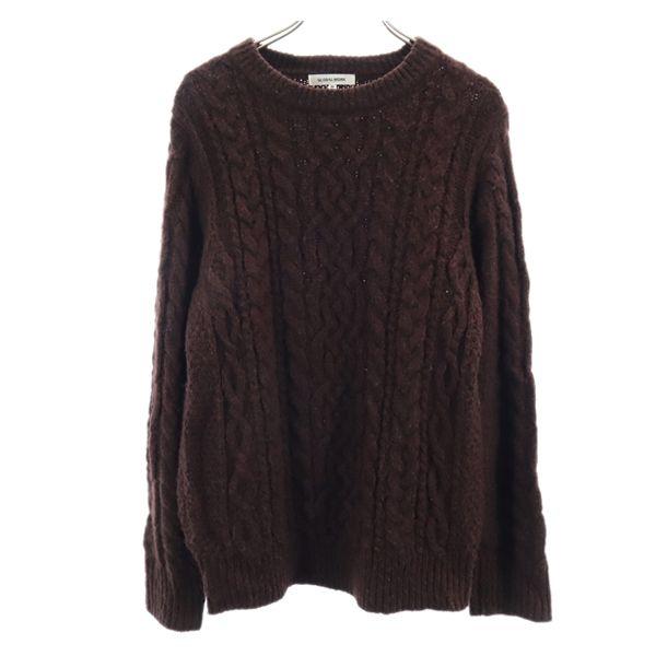 グローバルワーク ケーブル編み ニット M 茶 Global Work 長袖セーター メンズ 古着 2227 Bof Fre Mse Big 2nd 通販 Yahoo ショッピング