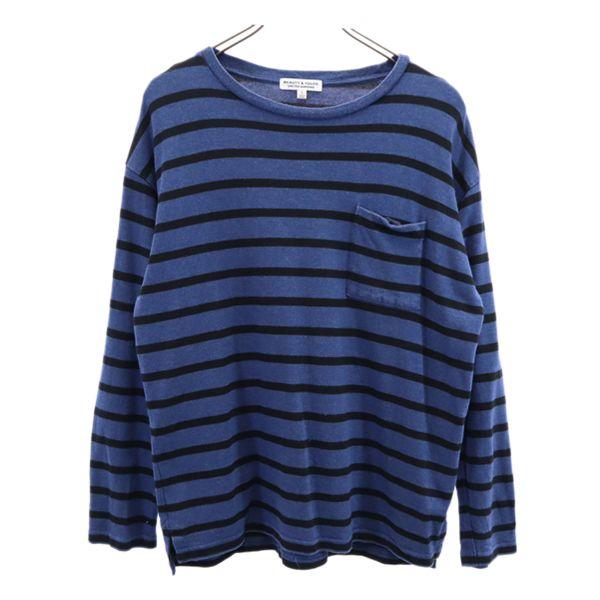 ビューティーアンドユース ボーダー 長袖 Tシャツ S ネイビー系 Beauty Youth United Arrows ロンt メンズ 古着 2410 メール便可 Bof Fre Mts Big 2nd 通販 Yahoo ショッピング