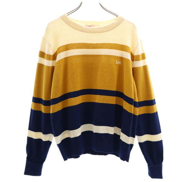 リー コットン ニット M 黄 紺 アイボリー Lee 長袖セーター レディース 古着 2412 Bof Fre 411 Wse Big 2nd 通販 Yahoo ショッピング