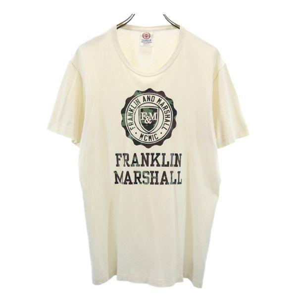 フランクリンマーシャル イタリア製 半袖 Tシャツ L ベージュ系 Franklin Marshall ロゴ メンズ 古着 2627 メール便可 Bof Fre Mts Big 2nd 通販 Yahoo ショッピング