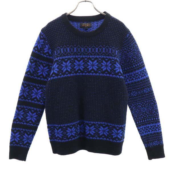 ビームスプラス アーガイル セーター S 黒ｘ青 Beams Plus ニット クルーネック メンズ 古着 1118 Bof Fre 5378 Mse Big 2nd 通販 Yahoo ショッピング