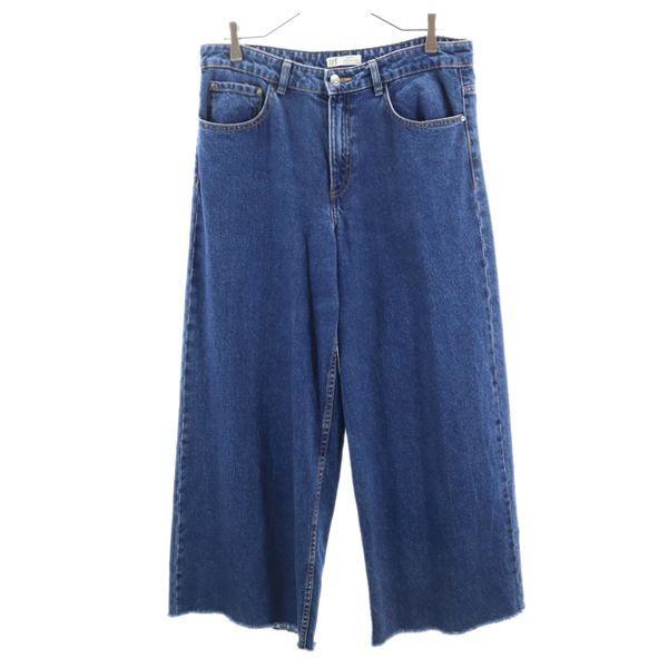 ザラ Trf ワイド デニムパンツ Eur40 Zara カットオフ レディース 古着 1228 Bof Lng 5075 Wje Big 2nd 通販 Yahoo ショッピング