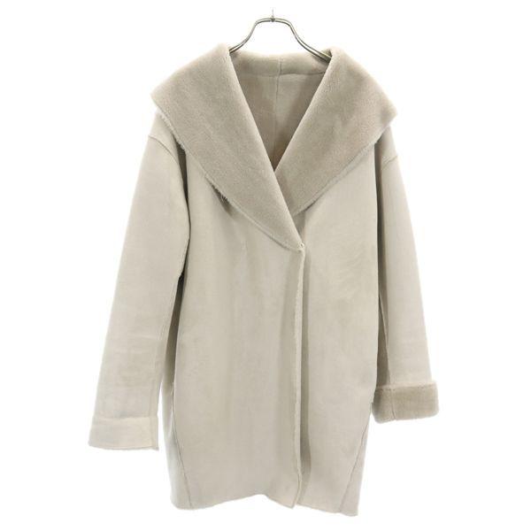 シンプリシテェ フェイクムートン コート ライトグレー Simplicite ショールカラー ジャケット レディース 古着 Bof Nag 2491 Wco Big 2nd 通販 Yahoo ショッピング