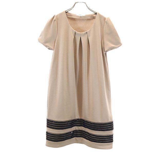 ナチュラルビューティーベーシック バルーン袖 タック ワンピース M ベージュ Natural Beauty Basic レディース 古着 Bof Nag 3393 Wht Big 2nd 通販 Yahoo ショッピング