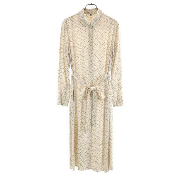 美品 ユニクロ ロング シャツ ドット柄 ワンピース S ベージュ Uniqlo 水玉 長袖 リボン付き レディース 古着 Pd Bof Nag 3497 Wht Big 2nd 通販 Yahoo ショッピング