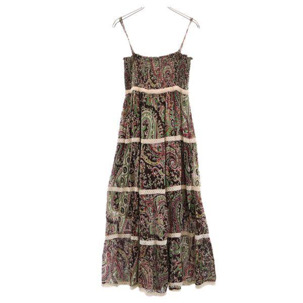 ピャリ キャミソール エスニック ワンピース M L 茶系 Pyari フレア ギャザー レディース 古着 Bof Nag 3642 Wht Big 2nd 通販 Yahoo ショッピング