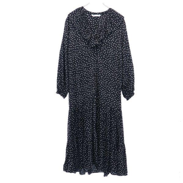 ザラ ロング ドット柄 ワンピース Xs Us 黒 Zara 長袖 水玉 レディース 古着 2411 Pd Bof Nag 6677 Wht Big 2nd 通販 Yahoo ショッピング