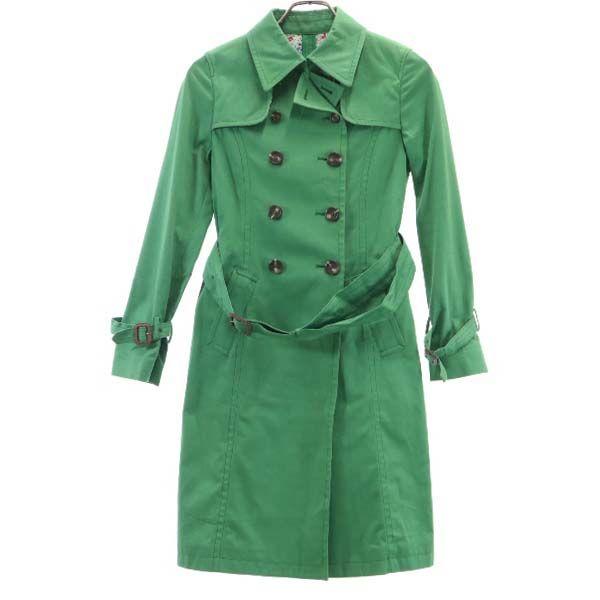 グリーンレーベルリラクシング トレンチコート 38 グリーン Green Label Relaxing 裏地 小花柄 レディース 古着 00 Pdown Bof Nag 850 Whj Big 2nd 通販 Yahoo ショッピング