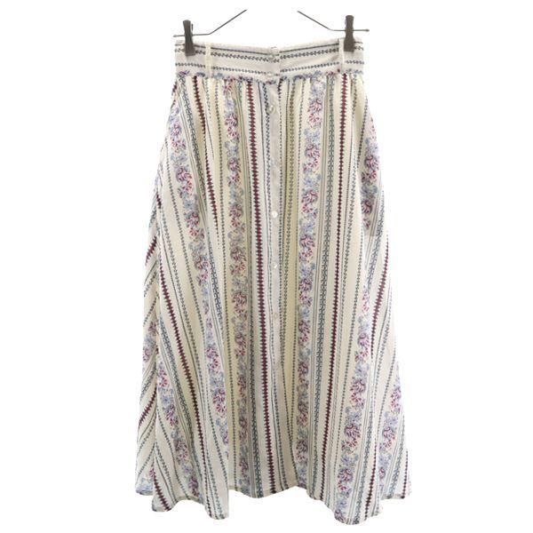 アリシア ページボーイ 花柄 スカート F 白系 Alicia Pageboy フレア ミディ丈 レディース 古着 Bof Sht 1902 Suk Big 2nd 通販 Yahoo ショッピング