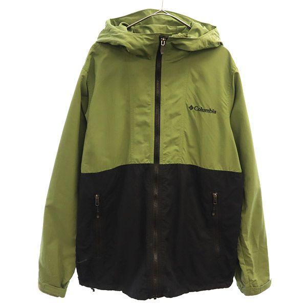 コロンビア ワンポイント刺繍柄 ナイロンジャケット M グリーン