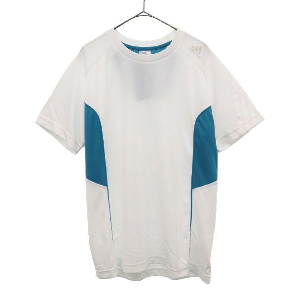 アディダス ワンポイントプリント 半袖 トレーニングシャツ L ホワイト