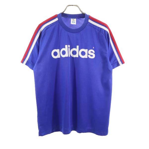 アディダス 80s 90s オールド ヴィンテージ デサント製 プラクティス 半袖 スポーツ サッカーウェア M L ブルー Adidas メンズ 古着 メール便可 Br Fre Mst Big 2nd 通販 Yahoo ショッピング