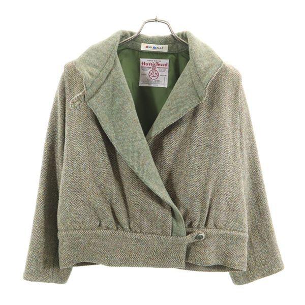 ハリスツイード ウールジャケット M Harris Tweed レディース 古着 1017 Br Fre 2784 Whj Big 2nd 通販 Yahoo ショッピング