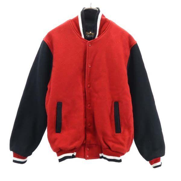 90s Usa製 スタジャン M 赤 黒 Auburn リサイクルウール 中綿 オールド ヴィンテージ メンズ 古着 2118 Br Fre 334 Mhj Big 2nd 通販 Yahoo ショッピング