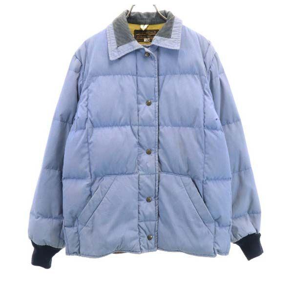 エディーバウアー 80s 旧タグ 黒タグ ダウンジャケット L 青系 Eddie Bauer ヴィンテージ アウトドア レディース 古着 1129 Br Fre 6347 Wdj Big 2nd 通販 Yahoo ショッピング