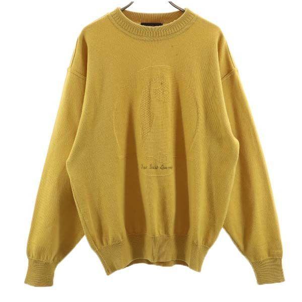 イヴサンローラン ニット 黄系 Yves Saint Laurent クルーネック セーター メンズ 古着 1225 Br Fre 8592 Mse Big 2nd 通販 Yahoo ショッピング