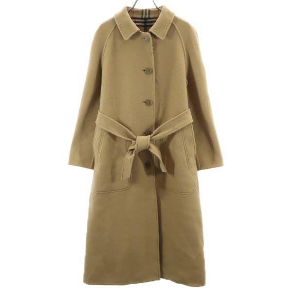 バーバリー リバーシブル ステンカラー コート 9ab2 ベージュ Burberrys ウール チェック柄 ウエストベルト レディース 古着 Br Nag 2553 Wco Big 2nd 通販 Yahoo ショッピング