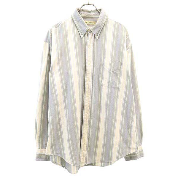 エルエルビーン 90s 香港製 ストライプ オックスフォード シャツ Xl L L Bean オールド ヴィンテージ 長袖 メンズ 0310 Br Top Mls Big 2nd 通販 Yahoo ショッピング